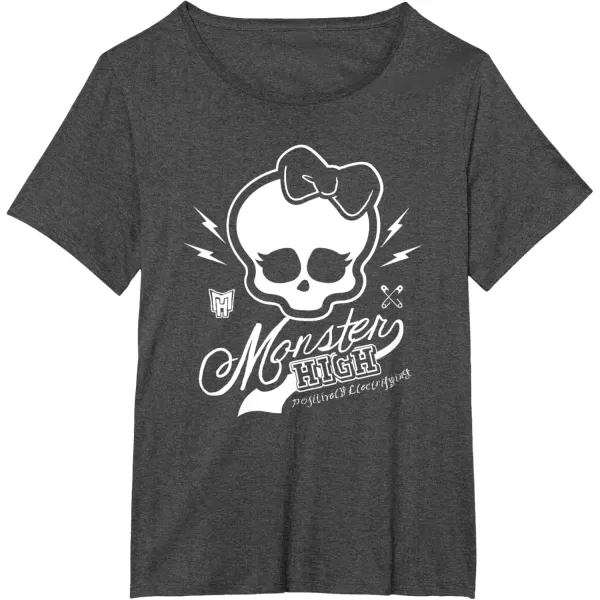 imageMonster High Alumni  Skullette and Logo TShirtDark Heather Grey