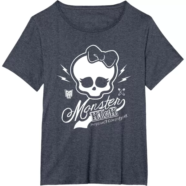 imageMonster High Alumni  Skullette and Logo TShirtHeather Blue