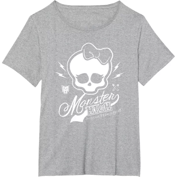 imageMonster High Alumni  Skullette and Logo TShirtHeather Grey