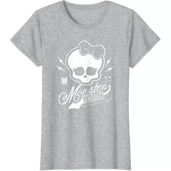 imageMonster High Alumni  Skullette and Logo TShirtHeather Grey