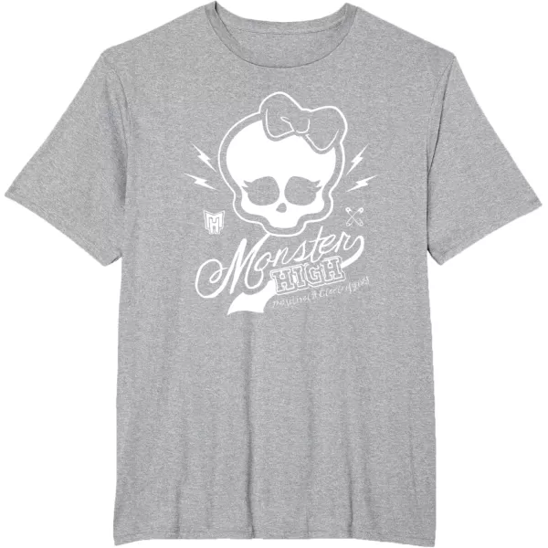 imageMonster High Alumni  Skullette and Logo TShirtHeather Grey