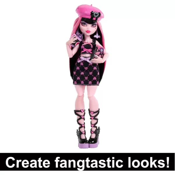 imageMonster High Skulltimate Secrets Doll ampamp Clothes Accessories Set Cleo De Nile with DressUp Locker ampamp 19 SurprisesDraculaura