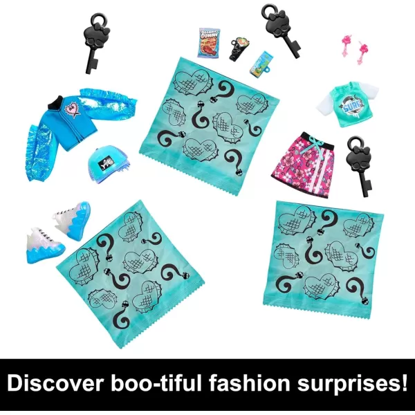 imageMonster High Skulltimate Secrets Doll ampamp Clothes Accessories Set Cleo De Nile with DressUp Locker ampamp 19 SurprisesLagoona Blue