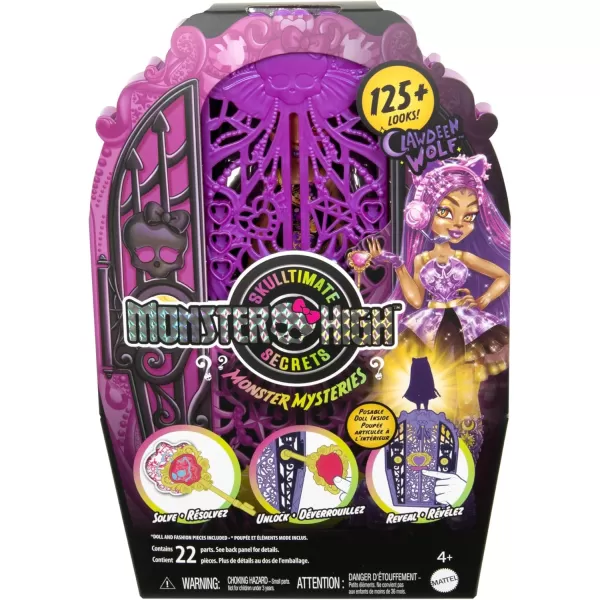 imageMonster High Skulltimate Secrets Neon Frights Doll ampamp Accessories Frankie Stein with DressUp Locker ampamp 19 SurprisesClawdeen Wolf Monster Secrets