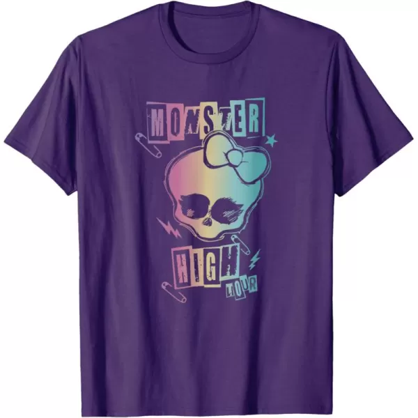 imageMonster High Alumni  Monster High Tour Logo TShirtPurple