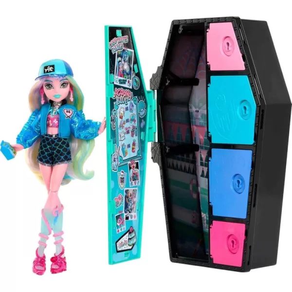 imageMonster High Skulltimate Secrets Doll ampamp Clothes Accessories Set Cleo De Nile with DressUp Locker ampamp 19 SurprisesLagoona Blue