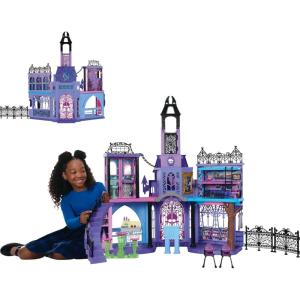 imageMonster High Doll House Haunted High School Playset with 7 Play Areas ampamp 35 Storytelling Pieces Including Furniture ampamp AccessoriesMulticolor