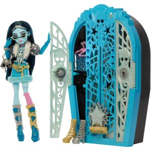 imageMonster High Skulltimate Secrets Doll and Accessories Set Hauntlywood Mysteries Catty Noir with Reveal Closet ampamp 19 Glam Surprises Like Doll ClothesFrankie Stein