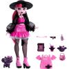 imageMonster High Doll Abbey Bominable Yeti with Pet Mammoth Tundra ampamp Accessories Including Furry Scarf ampamp Snowflake BackpackDraculaura