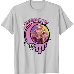 imageMonster High  Clawdeen Stay Pawsitive TShirtSilver Grey
