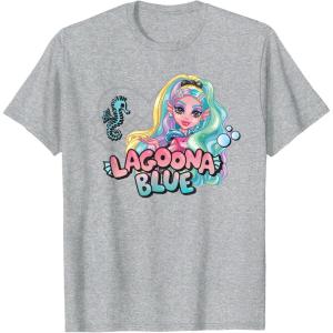imageMonster High  Lagoona Blue Heart Silhouette TShirtHeather Grey