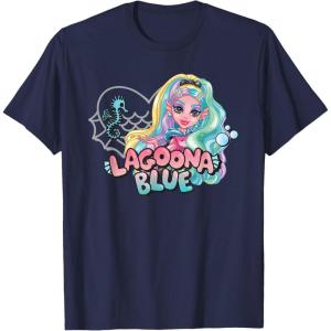 imageMonster High  Lagoona Blue Heart Silhouette TShirtNavy Blue