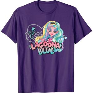 imageMonster High  Lagoona Blue Heart Silhouette TShirtPurple
