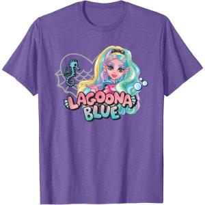imageMonster High  Lagoona Blue Heart Silhouette TShirtPurple Heather