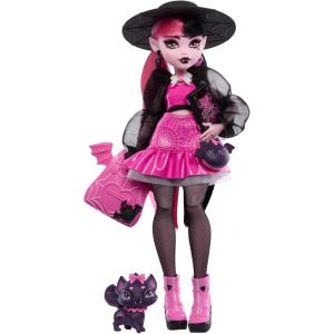 imageMonster High Doll Abbey Bominable Yeti with Pet Mammoth Tundra ampamp Accessories Including Furry Scarf ampamp Snowflake BackpackDraculaura