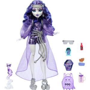 imageMonster High Doll Abbey Bominable Yeti with Pet Mammoth Tundra ampamp Accessories Including Furry Scarf ampamp Snowflake BackpackSpectra Vondergeist