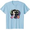 imageMonster High  Clawdeen Valentines Day Candy Heart TShirtBaby Blue