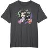 imageMonster High  Clawdeen Valentines Day Candy Heart TShirtDark Heather Grey
