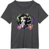 imageMonster High  Clawdeen Valentines Day Candy Heart TShirtDark Heather Grey