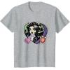 imageMonster High  Clawdeen Valentines Day Candy Heart TShirtHeather Grey