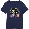 imageMonster High  Clawdeen Valentines Day Candy Heart TShirtNavy Blue