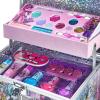 imageMonster High  Townley Girl Train Case Makeup Set for Kids Includes Lip Gloss Eye Shimmer Nail Polish Brushes and More Perfect for Parties Sleepovers and Makeovers NonToxic Ages 6