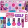 imageMonster High  Townley Girl Train Case Makeup Set for Kids Includes Lip Gloss Eye Shimmer Nail Polish Brushes and More Perfect for Parties Sleepovers and Makeovers NonToxic Ages 6