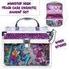 imageMonster High  Townley Girl Train Case Makeup Set for Kids Includes Lip Gloss Eye Shimmer Nail Polish Brushes and More Perfect for Parties Sleepovers and Makeovers NonToxic Ages 6