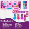 imageMonster High  Townley Girl Train Case Makeup Set for Kids Includes Lip Gloss Eye Shimmer Nail Polish Brushes and More Perfect for Parties Sleepovers and Makeovers NonToxic Ages 6