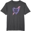 imageMonster High  Valentines Day Heart Logo TShirtDark Heather Grey