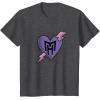 imageMonster High  Valentines Day Heart Logo TShirtDark Heather Grey