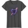 imageMonster High  Valentines Day Heart Logo TShirtDark Heather Grey