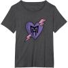 imageMonster High  Valentines Day Heart Logo TShirtDark Heather Grey