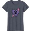 imageMonster High  Valentines Day Heart Logo TShirtHeather Blue