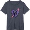 imageMonster High  Valentines Day Heart Logo TShirtHeather Blue