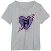 imageMonster High  Valentines Day Heart Logo TShirtHeather Grey