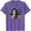 imageMonster High  Clawdeen Valentines Day Candy Heart TShirtPurple Heather