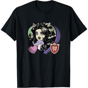 imageMonster High  Clawdeen Valentines Day Candy Heart TShirtBlack