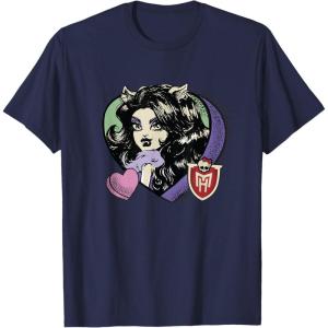 imageMonster High  Clawdeen Valentines Day Candy Heart TShirtNavy Blue