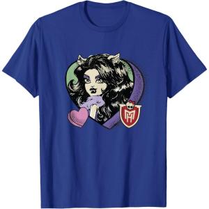 imageMonster High  Clawdeen Valentines Day Candy Heart TShirtRoyal Blue