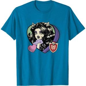 imageMonster High  Clawdeen Valentines Day Candy Heart TShirtSapphire Blue