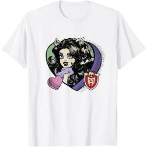 imageMonster High  Clawdeen Valentines Day Candy Heart TShirtWhite