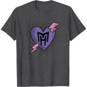 imageMonster High  Valentines Day Heart Logo TShirtDark Heather Grey