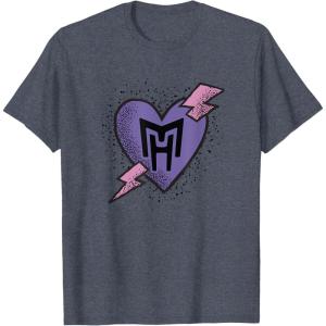 imageMonster High  Valentines Day Heart Logo TShirtHeather Blue