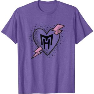 imageMonster High  Valentines Day Heart Logo TShirtPurple Heather