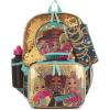 imageAI ACCESSORY INNOVATIONS Monster High 4 Piece Backpack Set Clawdeen Wolf Cleo DeNile Dracularua Frankie Stein ampamp Lagoona Blue Bookbag Flip Sequins 16 School Bag Black ampamp PinkOmg
