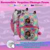 imageAI ACCESSORY INNOVATIONS Monster High 4 Piece Backpack Set Clawdeen Wolf Cleo DeNile Dracularua Frankie Stein ampamp Lagoona Blue Bookbag Flip Sequins 16 School Bag Black ampamp PinkGabby