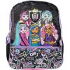 imageAI ACCESSORY INNOVATIONS Monster High 4 Piece Backpack Set Clawdeen Wolf Cleo DeNile Dracularua Frankie Stein ampamp Lagoona Blue Bookbag Flip Sequins 16 School Bag Black ampamp PinkMonster High