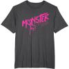 imageMonster High  Valentines Day Drip Logo TShirtDark Heather Grey