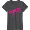 imageMonster High  Valentines Day Drip Logo TShirtDark Heather Grey